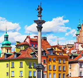 【波蘭首都】3天2夜 華沙周末精彩遊（飯店+火車票套餐）