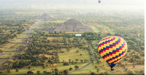 墨西哥城热气球之旅：翱翔于特奥蒂瓦坎古城之上