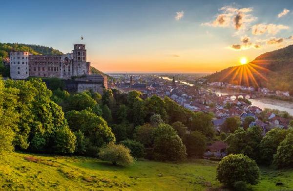 莱茵河畔的回响：法兰克福、海德堡与吕德斯海姆之旅